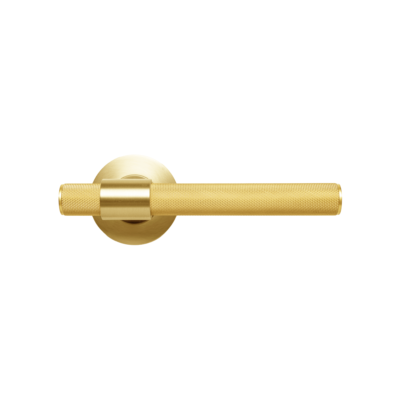 Momo Belgravia Solid Brass Knurled Lever Entrance Set In Brushed Satin Brass (1)