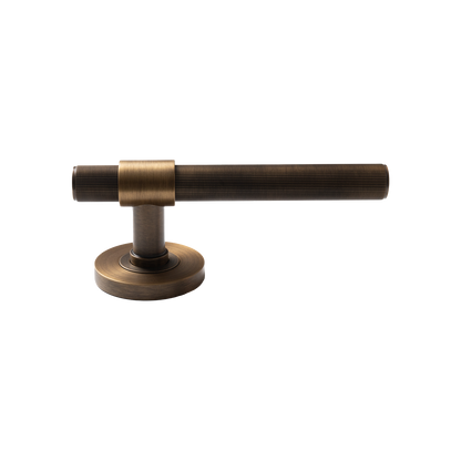 Momo Belgravia Solid Brass Lined Mortice Lock Privacy Lever Set In Bronze (2)