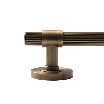 Momo Belgravia Solid Brass Lined Mortice Lock Passage Lever Set In Dark Brushed Brass (3)