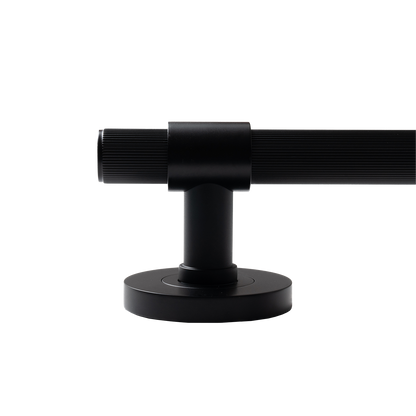 Momo Belgravia Solid Brass Lined Tubular Latch Passage Lever Set In Matt Black (3)