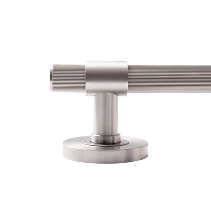 Momo Belgravia Solid Brass Lined Tubular Latch Passage Lever Set In Dull Brushed Nickel (3)
