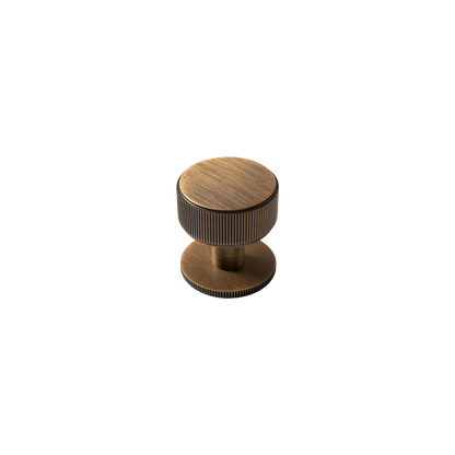 Momo Belgravia Lined Round Knob Solid Brass 35mm in Bronze (1)