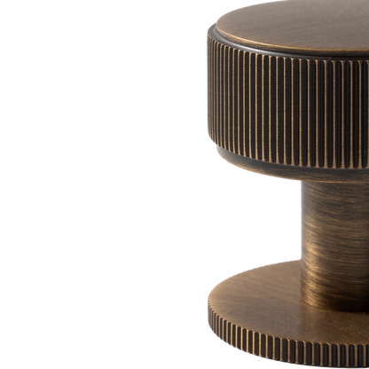 Momo Belgravia Lined Round Knob Solid Brass 35mm in Bronze (2)