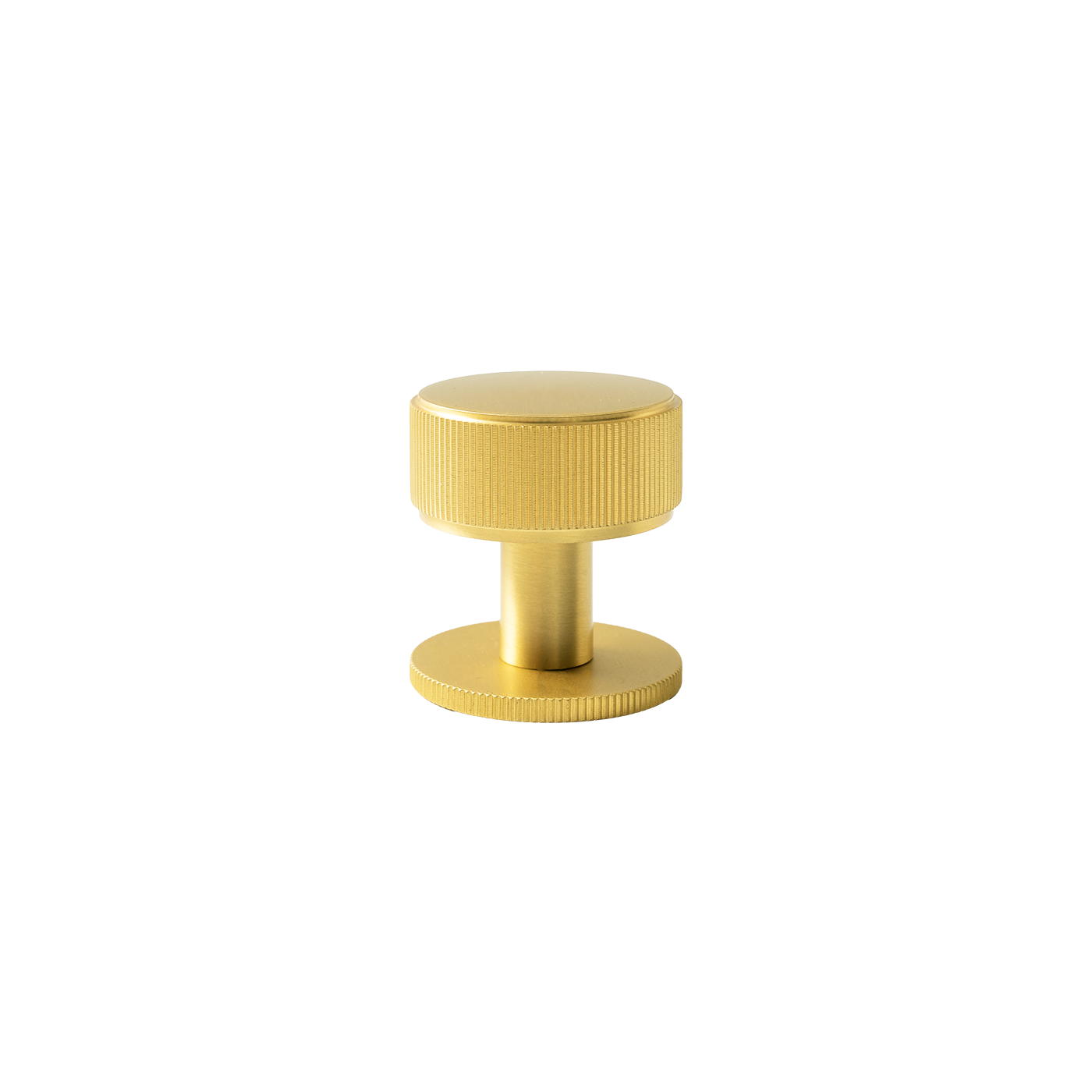 Momo Belgravia Lined Round Knob Solid Brass 35mm in Brushed Satin Brass