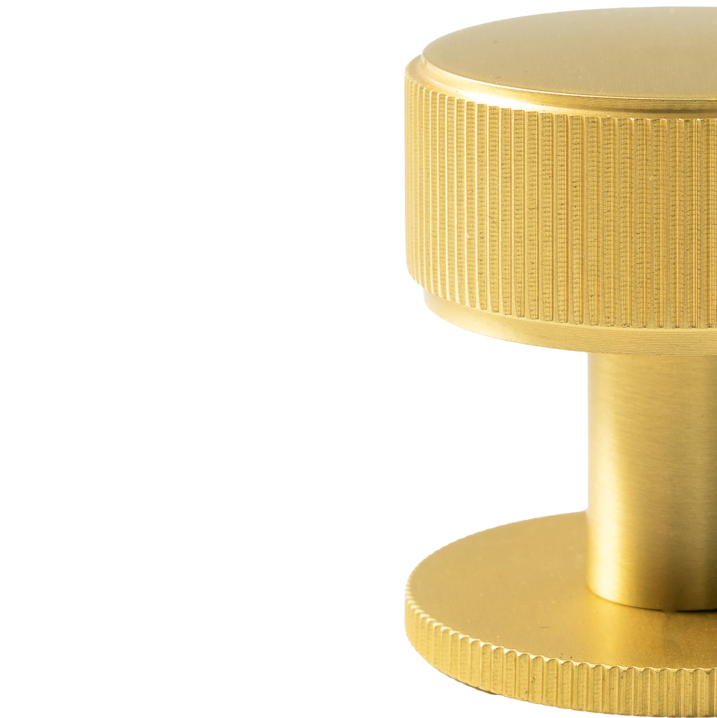 Momo Belgravia Lined Round Knob Solid Brass 35mm in Brushed Satin Brass (2)
