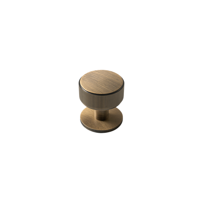 Momo Belgravia Lined Round Knob Solid Brass 35mm in Dark Brushed Brass (1)
