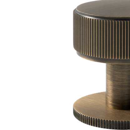 Momo Belgravia Lined Round Knob Solid Brass 35mm in Dark Brushed Brass (2)