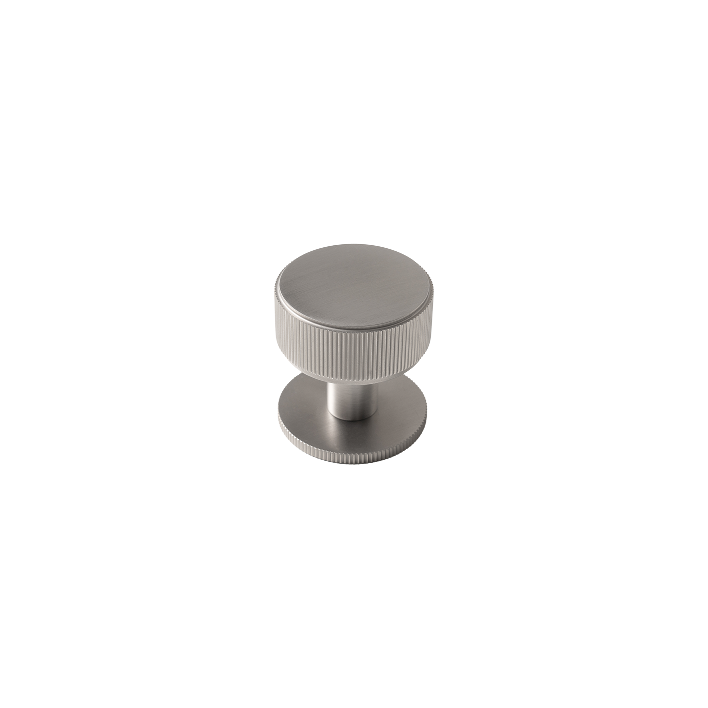 Momo Belgravia Lined Round Knob Solid Brass 35mm in Dull Brushed Nickel (1)