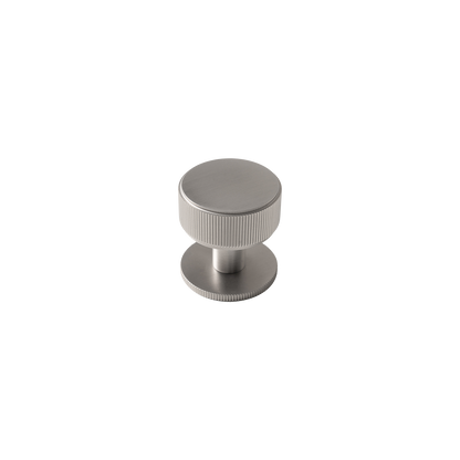 Momo Belgravia Lined Round Knob Solid Brass 35mm in Dull Brushed Nickel (1)