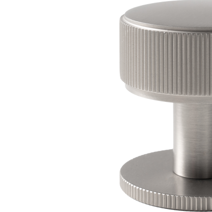 Momo Belgravia Lined Round Knob Solid Brass 35mm in Dull Brushed Nickel (2)