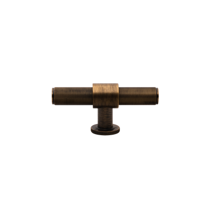 Momo Belgravia Lined T Knob Solid Brass 82mm in Bronze (1)