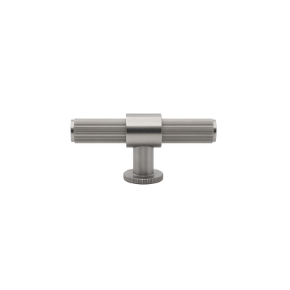Momo Belgravia Lined T Knob Solid Brass 82mm in Dull Brushed Nickel (1)