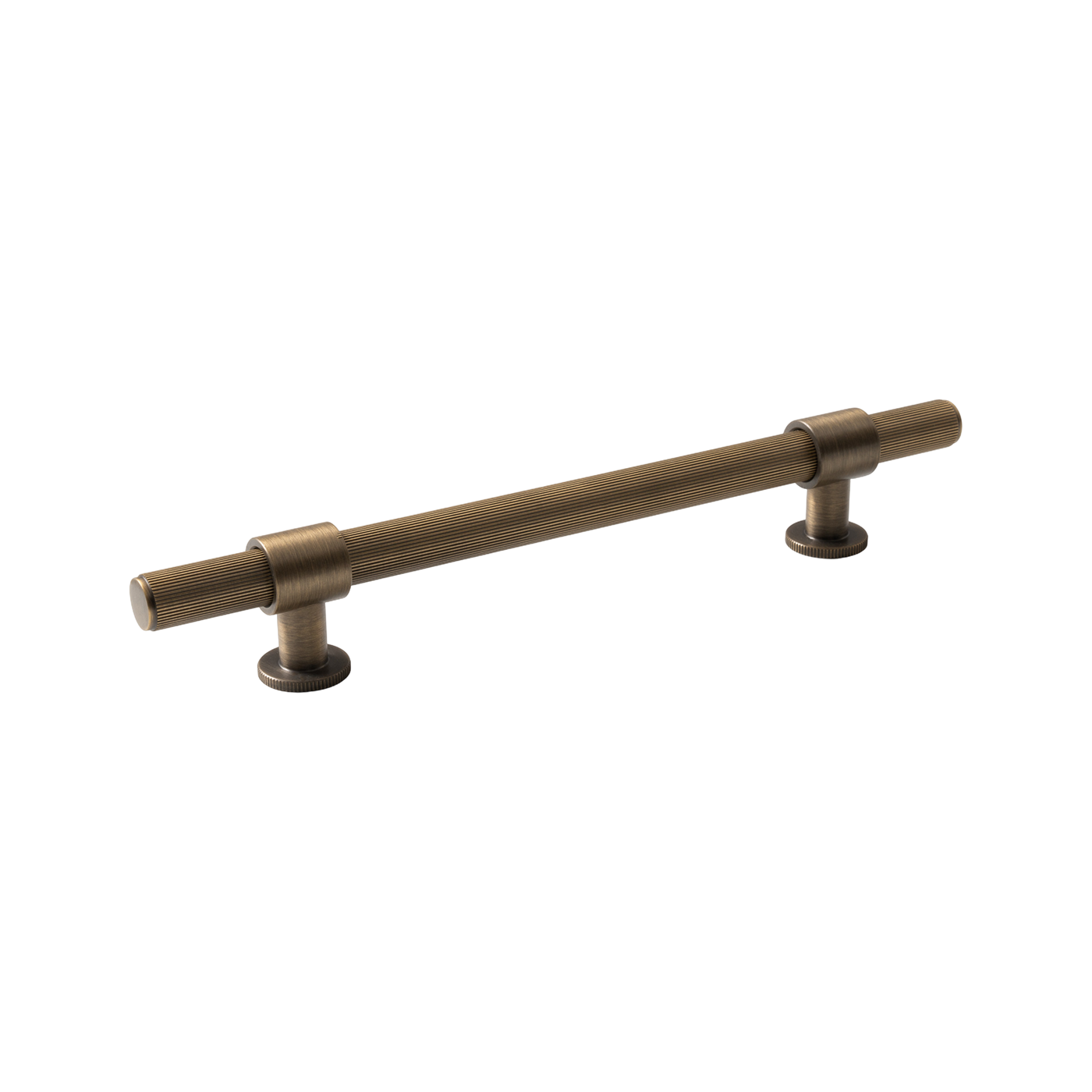 Momo Belgravia Lined Bar Pull Solid Brass 160mm in Dark Brushed Brass