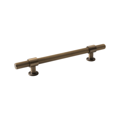 Momo Belgravia Lined Bar Pull Solid Brass 160mm in Dark Brushed Brass