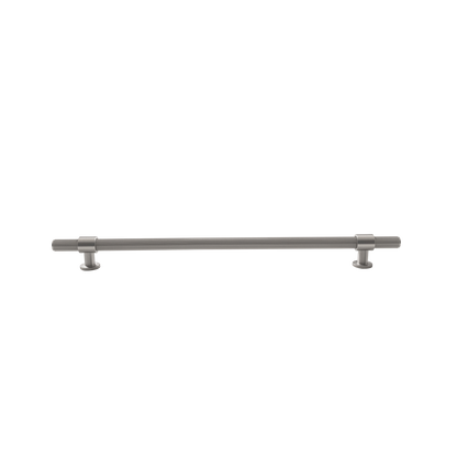 Momo Belgravia Lined Bar Pull Solid Brass 320mm in Dull Brushed Nickel (1)