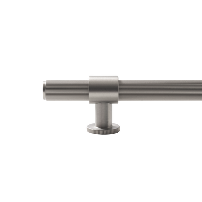 Momo Belgravia Lined Bar Pull Solid Brass 320mm in Dull Brushed Nickel (2)