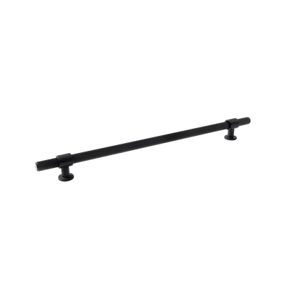 Momo Belgravia Lined Bar Pull Solid Brass 320mm in Matt Black
