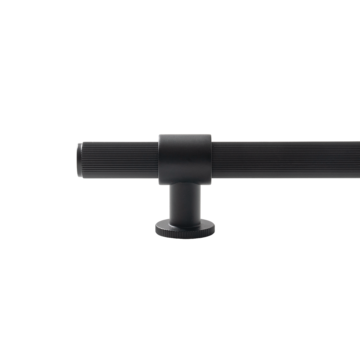 Momo Belgravia Lined Bar Pull Solid Brass 320mm in Matt Black (2)