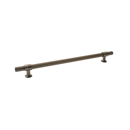 Momo Belgravia Lined Solid Brass Entrance Pull Handle In Dark Brushed Brass