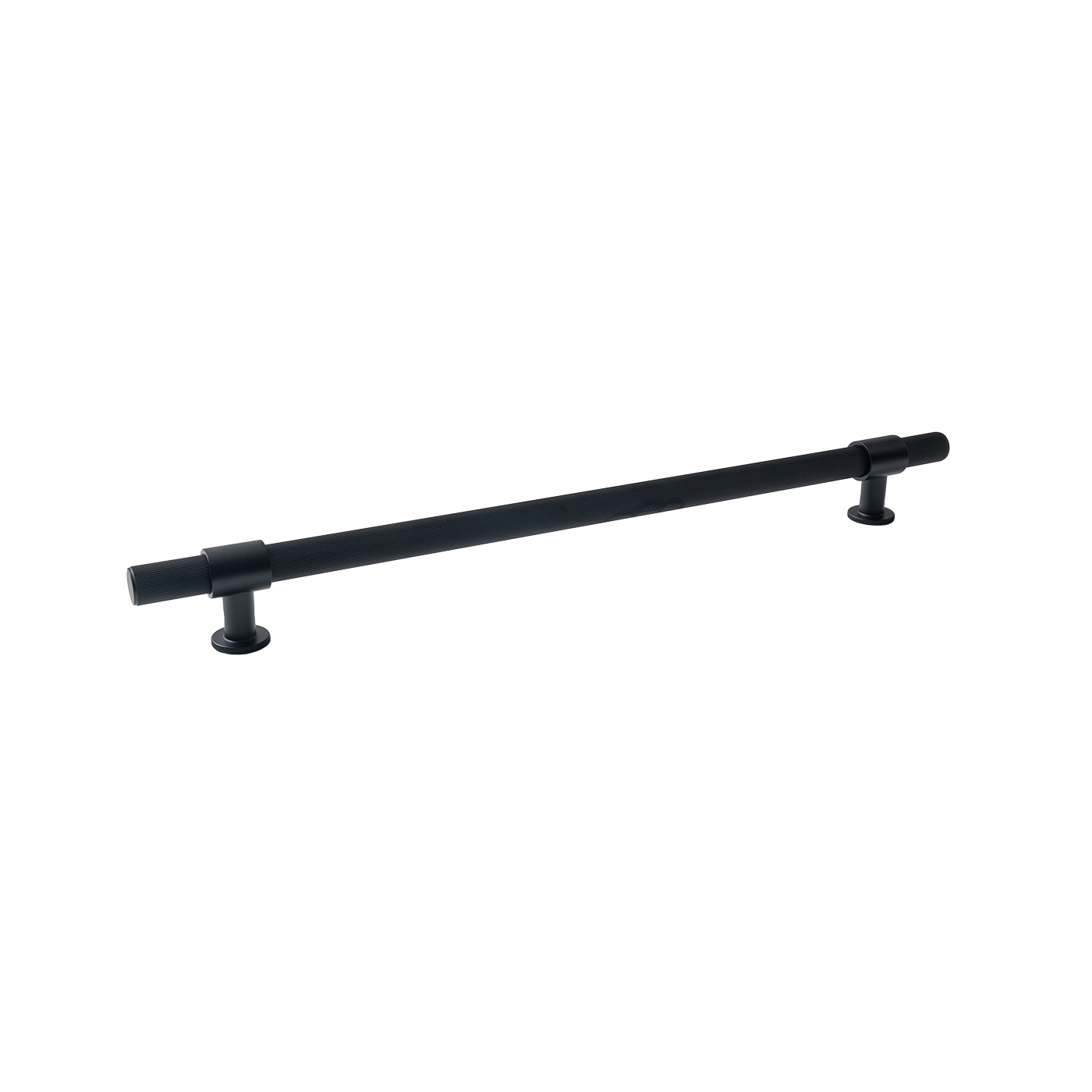 Momo Belgravia Lined Solid Brass Entrance Pull Handle In Matt Black