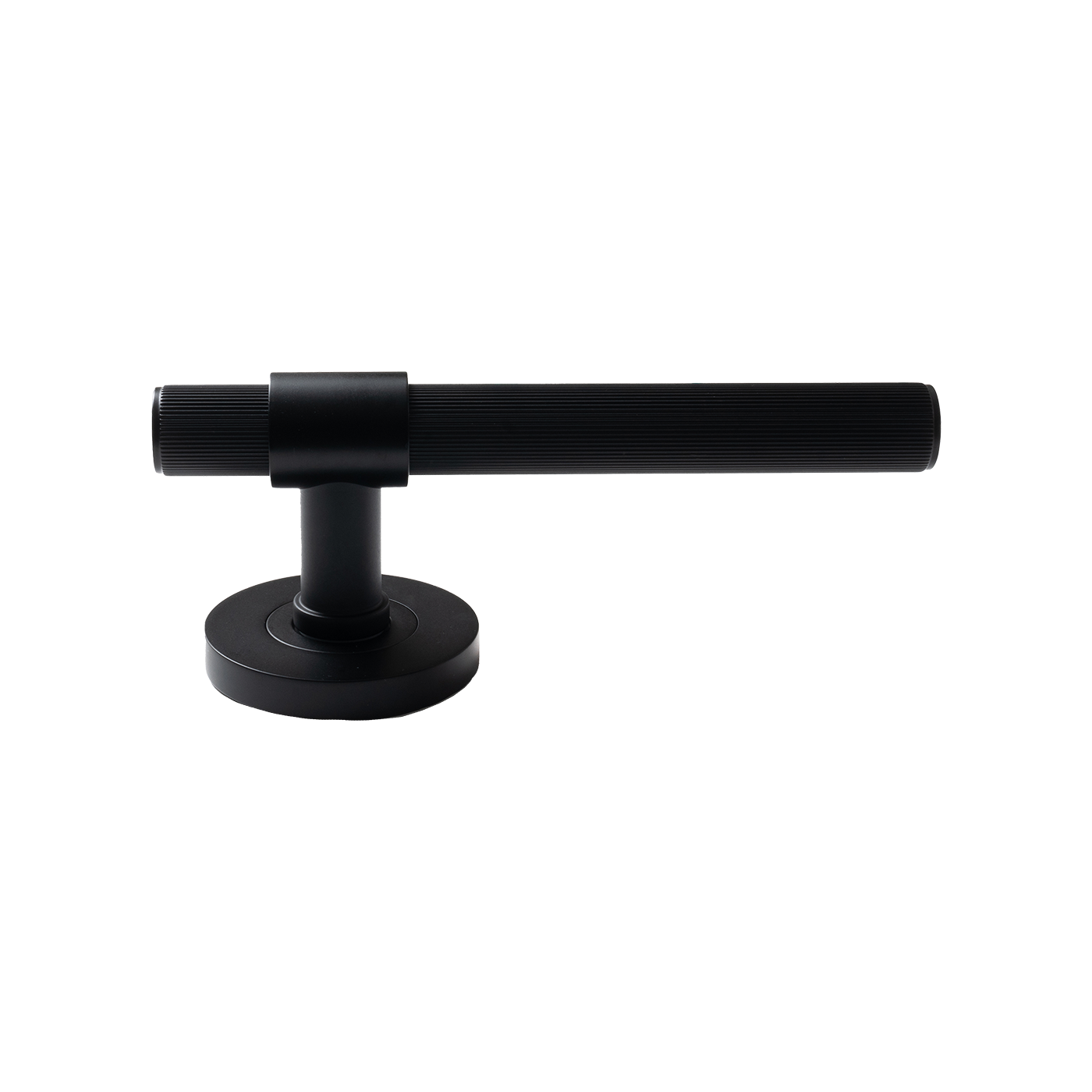 Momo Belgravia Solid Brass Lined Lever Entrance Set In Matt Black (2)