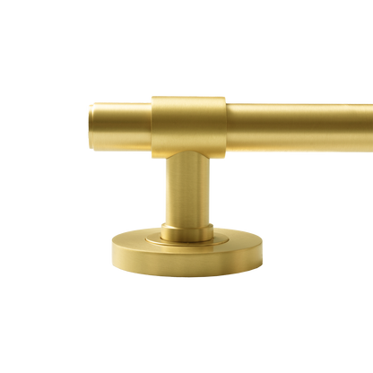 Momo Belgravia Plain Solid Brass Tubular Latch Passage Lever Set In Brushed Satin Brass (3)