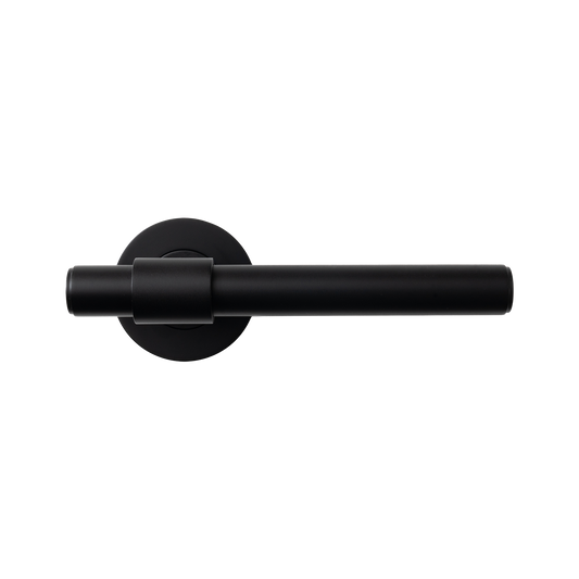 Momo Belgravia Plain Lever Handle Set Matt Black