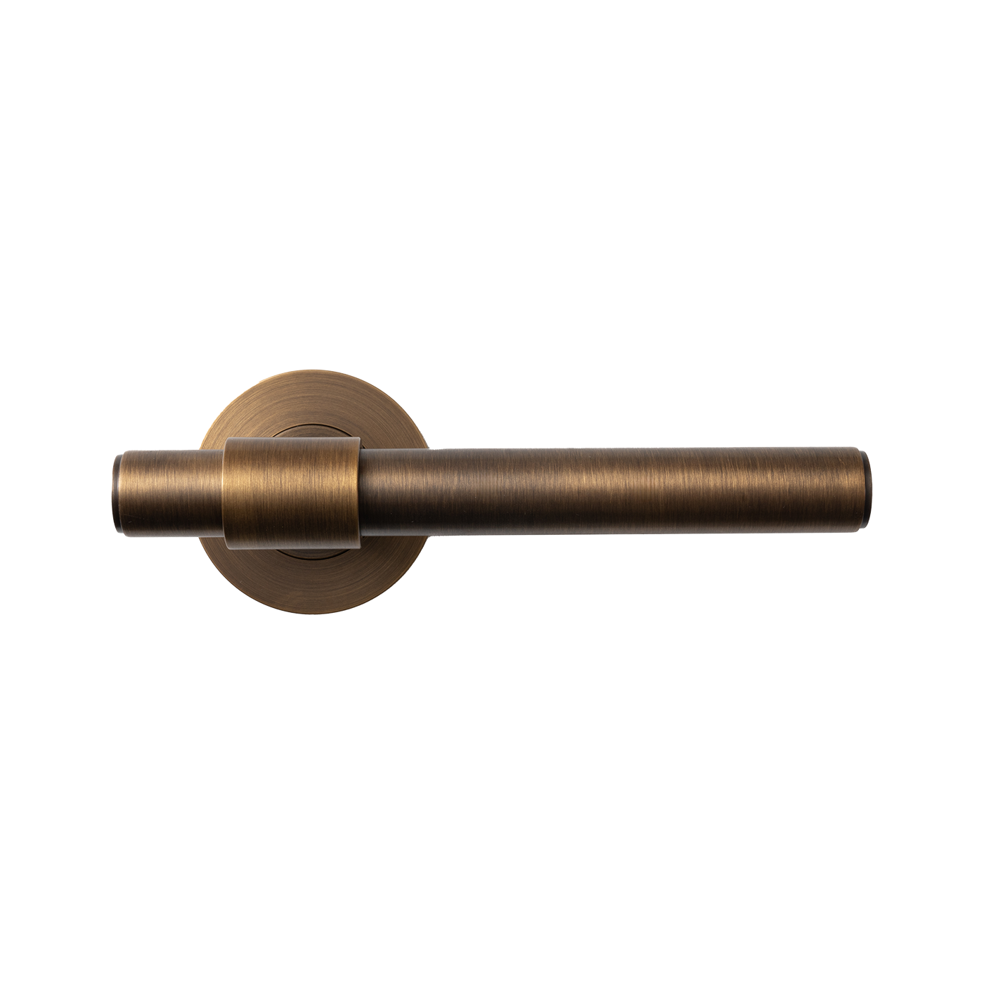 Momo Belgravia Plain Solid Brass Tubular Latch Passage Lever Set In Bronze (1)