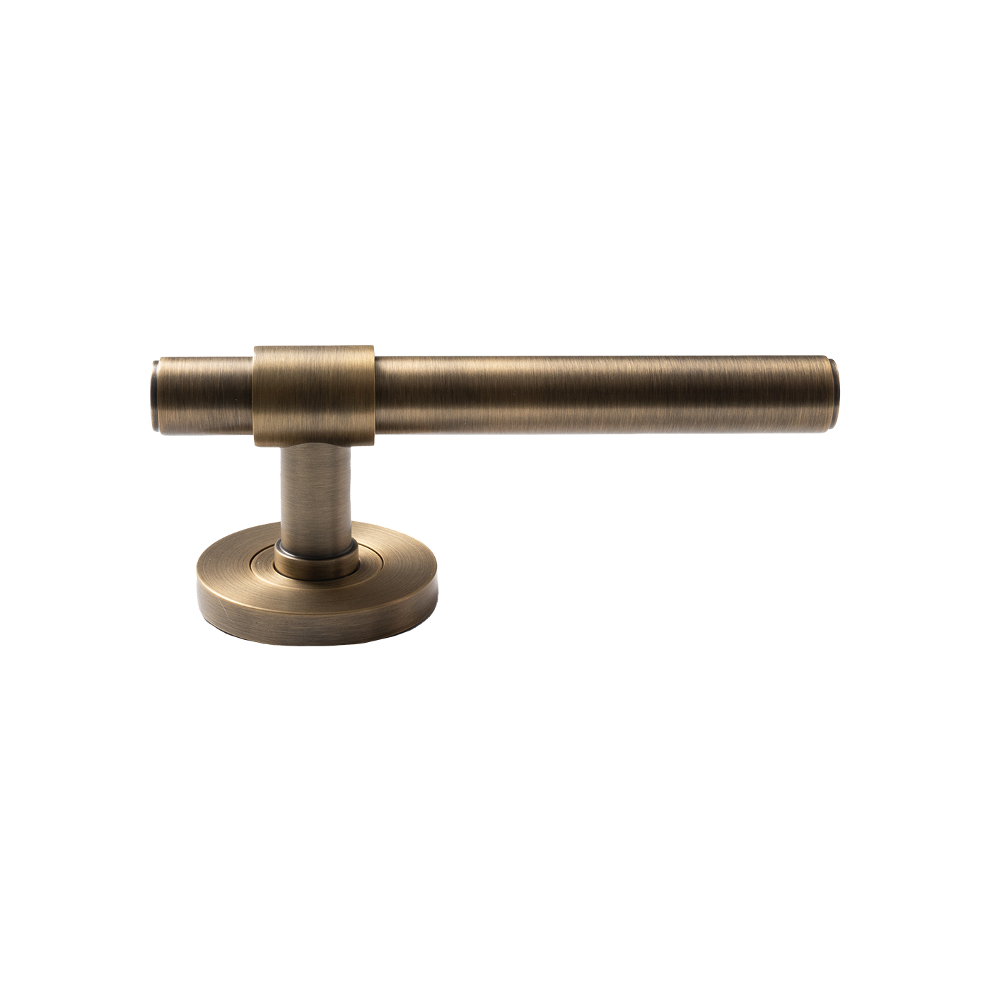 Momo Belgravia Plain Solid Brass Tubular Latch Privacy Lever Set In Dark Brushed Brass (2)