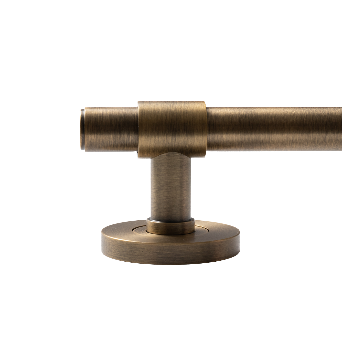 Momo Belgravia Plain Solid Brass Tubular Latch Privacy Lever Set In Dark Brushed Brass (3)