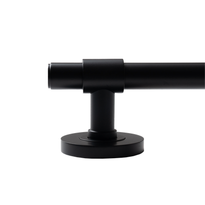 Momo Belgravia Plain Solid Brass Tubular Latch Privacy Lever Set In Matt Black (3)