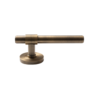 Momo Belgravia Plain Solid Brass Lever Entrance Set In Dark Brushed Brass (2)