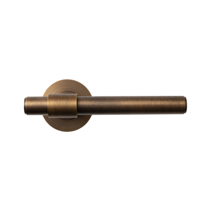 Momo Belgravia Plain Solid Brass Mortice Lock Privacy Lever Set In Bronze (1)
