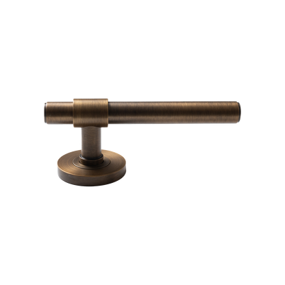 Momo Belgravia Plain Solid Brass Mortice Lock Privacy Lever Set In Bronze (2)