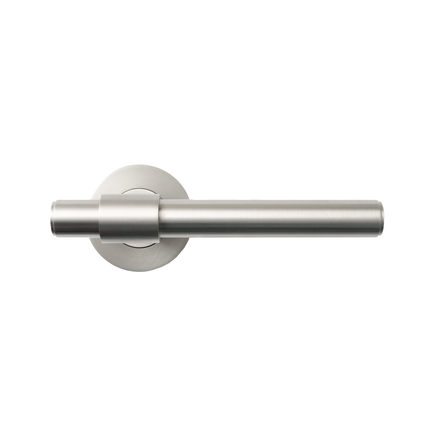 Momo Belgravia Plain Solid Brass Tubular Latch Privacy Lever Set In Dull Brushed Nickel (1)