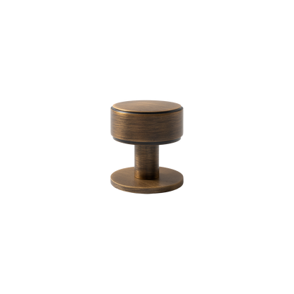 Momo Belgravia Plain Round Knob Solid Brass 35mm in Bronze