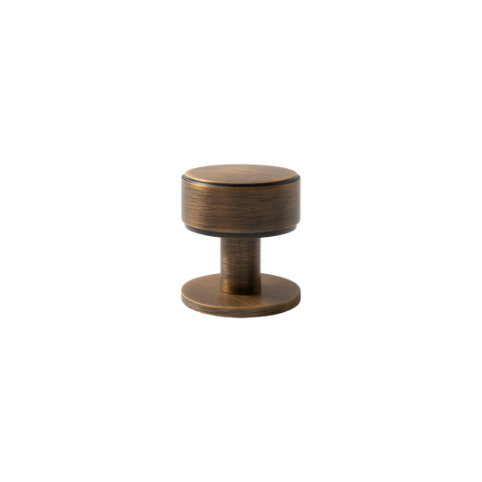 Momo Belgravia Plain Round Knob Solid Brass 35mm in Bronze