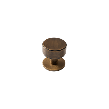 Momo Belgravia Plain Round Knob Solid Brass 35mm in Bronze (1)