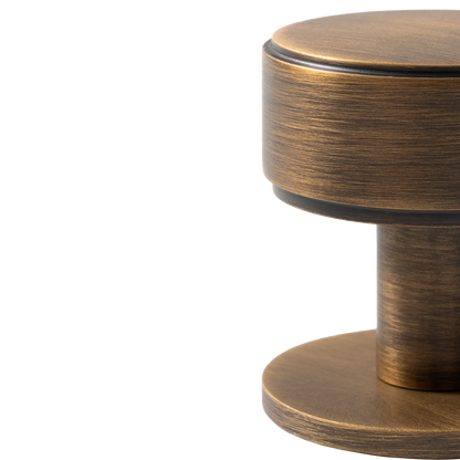 Momo Belgravia Plain Round Knob Solid Brass 35mm in Bronze (2)