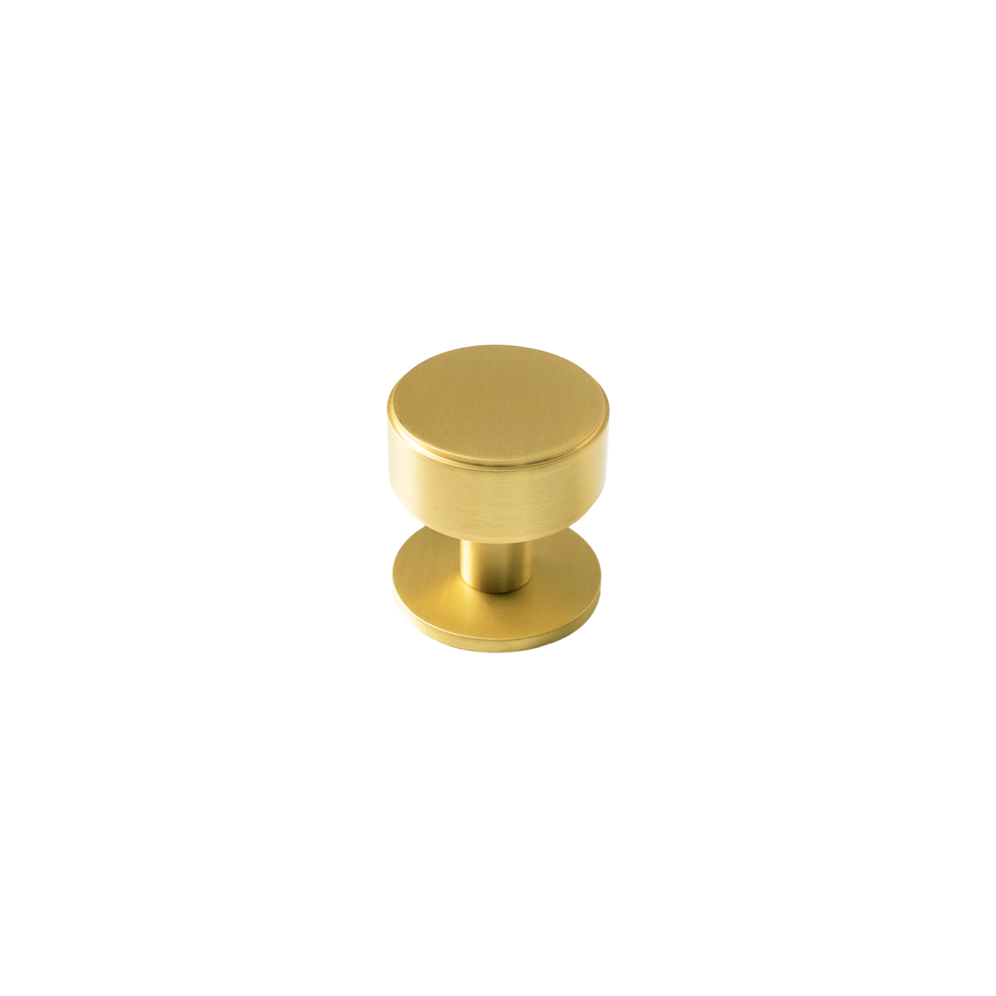 Momo Belgravia Plain Round Knob Solid Brass 35mm in Brushed Satin Brass (1)