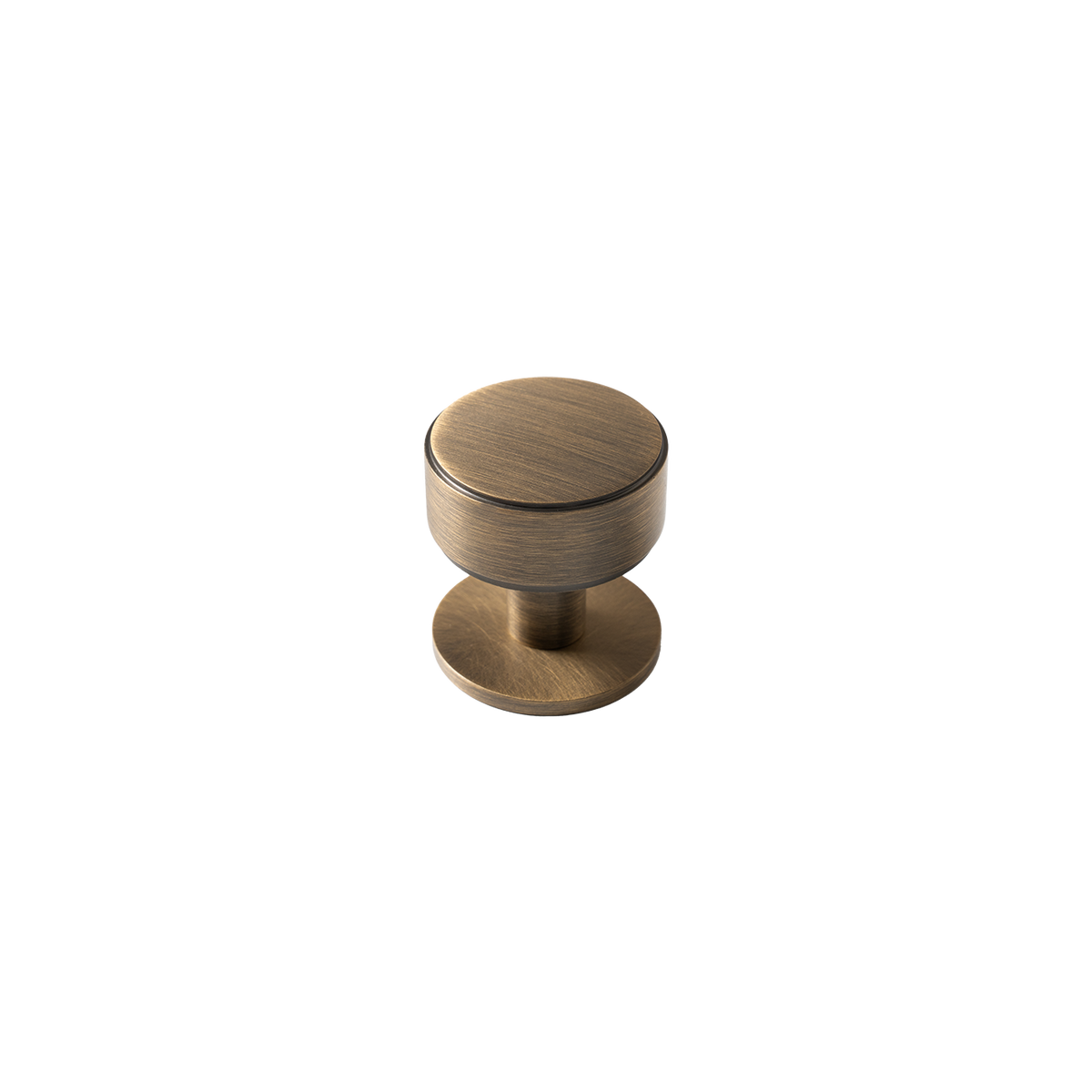 Momo Belgravia Plain Round Knob Solid Brass 35mm in Dark Brushed Brass (1)