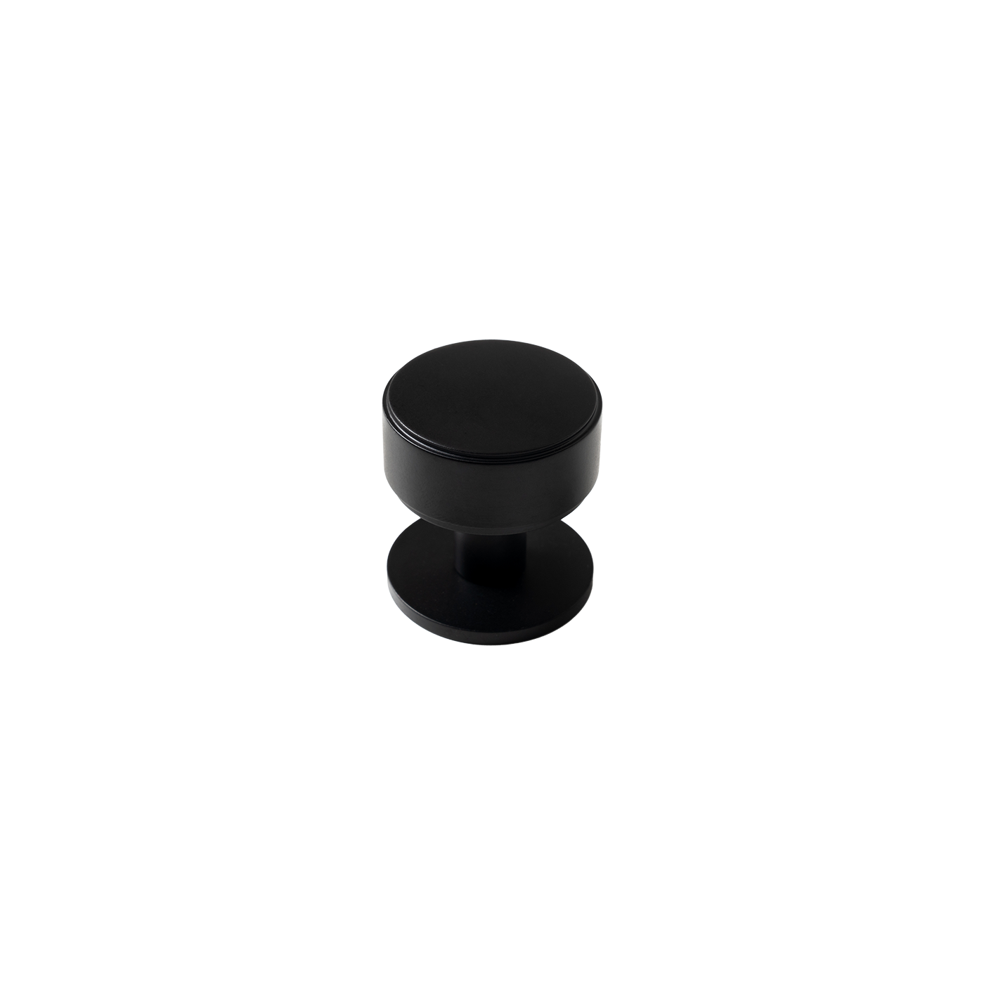 Momo Belgravia Plain Round Knob Solid Brass 35mm in Matt Black (1)
