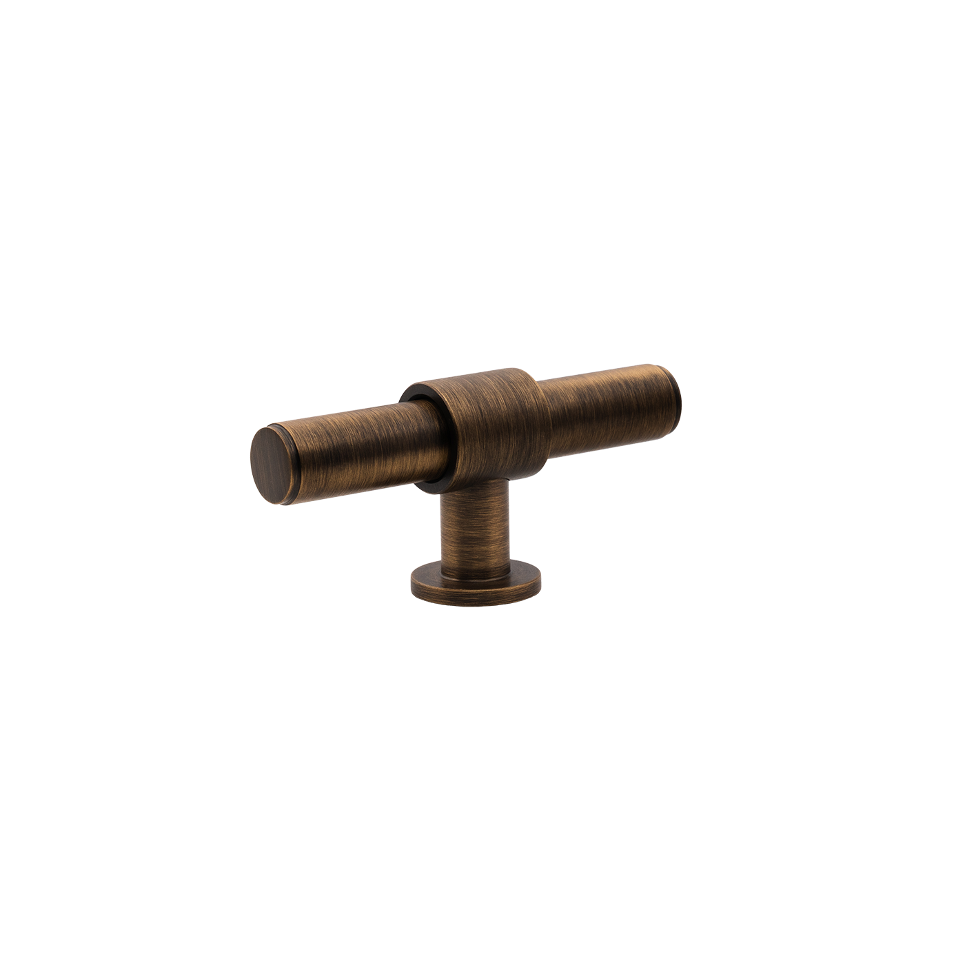 Momo Belgravia Plain T Knob  Solid Brass 82mm in Bronze