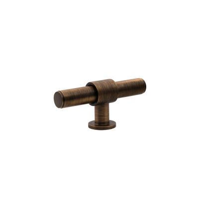 Momo Belgravia Plain T Knob  Solid Brass 82mm in Bronze