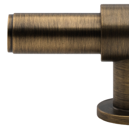 Momo Belgravia Plain T Knob  Solid Brass 82mm in Dark Brushed Brass (2)