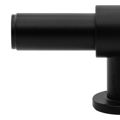 Momo Belgravia Plain T Knob  Solid Brass 82mm in Matt Black (2)