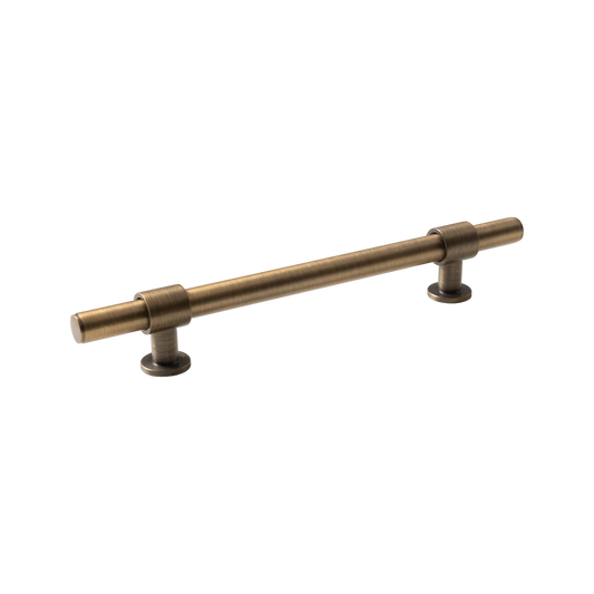Momo Belgravia Plain Bar Pull Solid Brass 160mm in Dark Brushed Brass