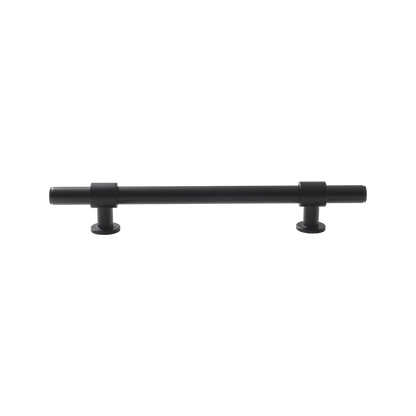 Momo Belgravia Plain Bar Pull Solid Brass 160mm in Matt Black (2)