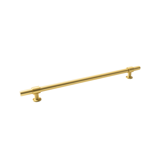 Momo Belgravia Plain Bar Pull Solid Brass 320mm in Brushed Satin Brass