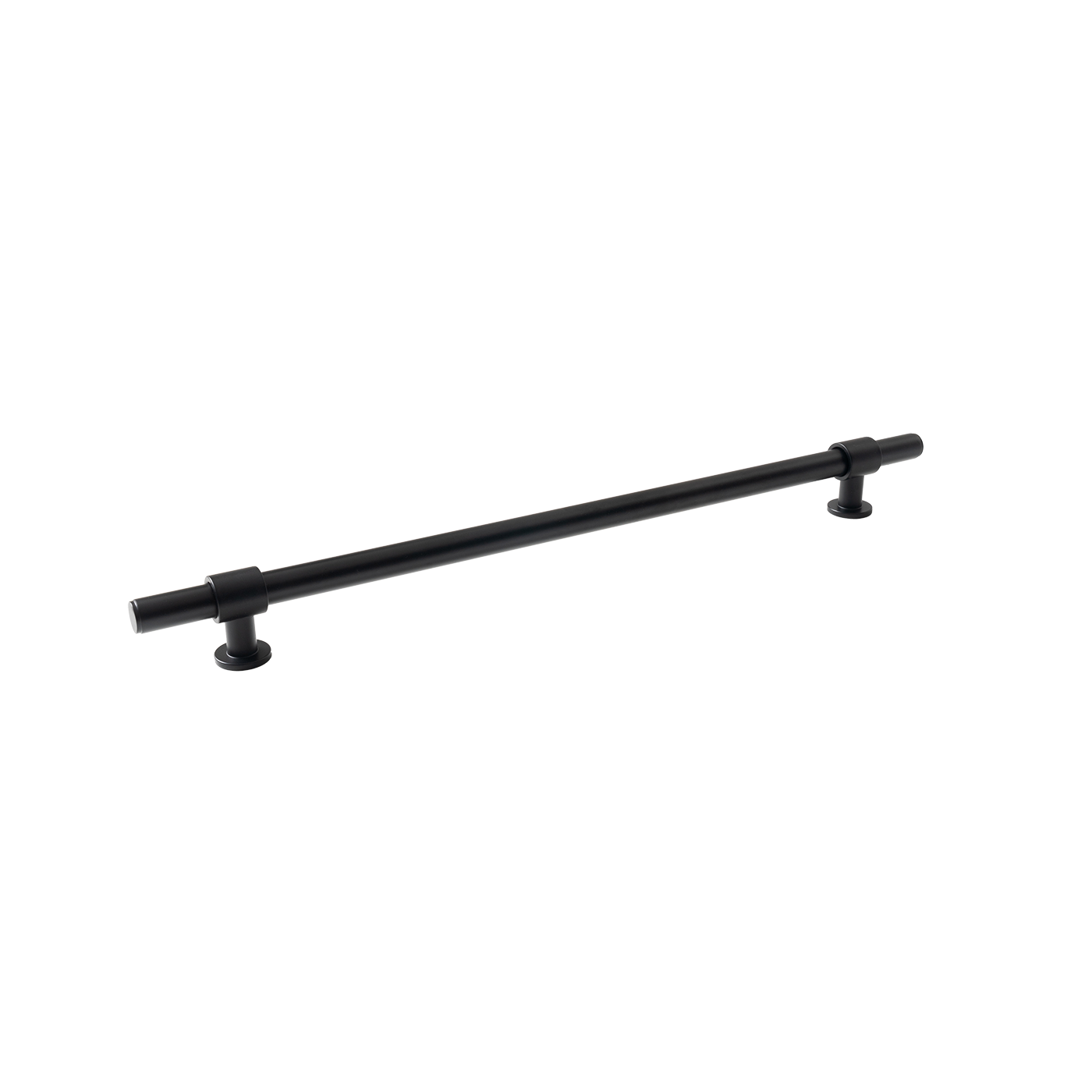 Momo Belgravia Plain Bar Pull Solid Brass 320mm in Matt Black